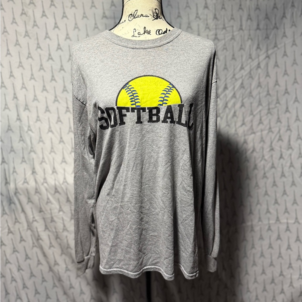 Gildan Gray Long Sleeve Shirt